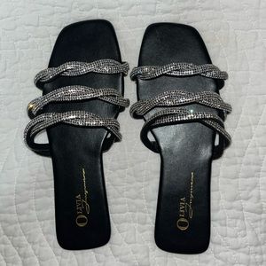 Miss Lola Rhinestone Sandals